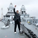 Amitabh Bachan Visits Indian Naval Ship