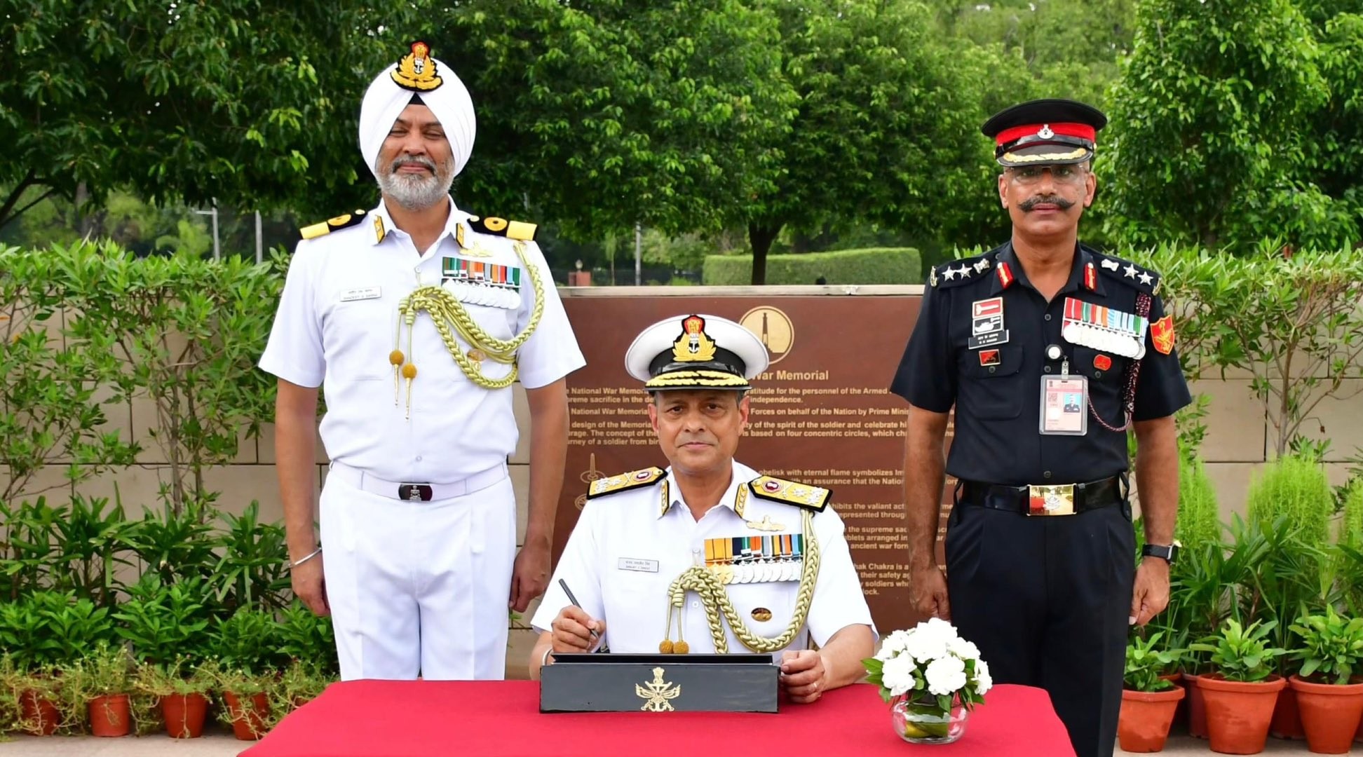 Vice Admiral Sanjay Jasjit Singh Retires at National War Memorial