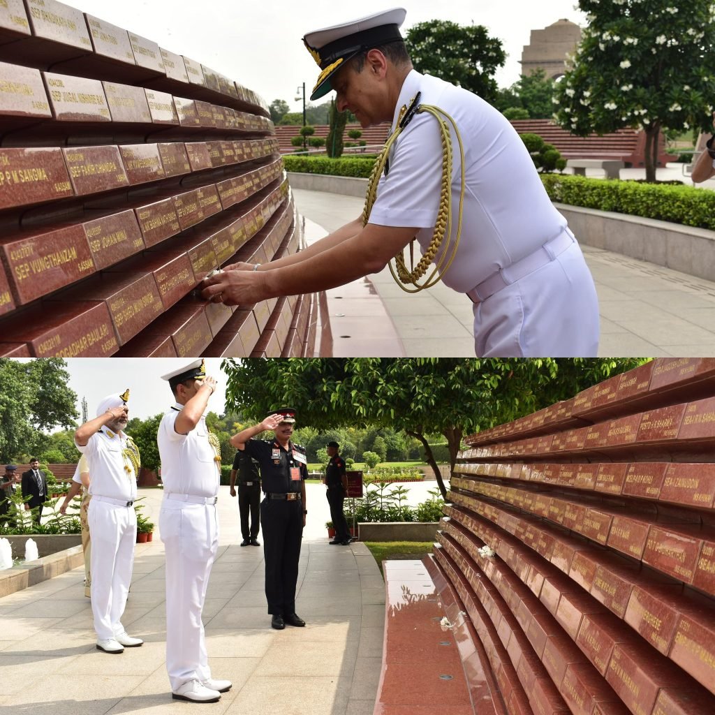 Vice Admiral Singh at National War Memorial