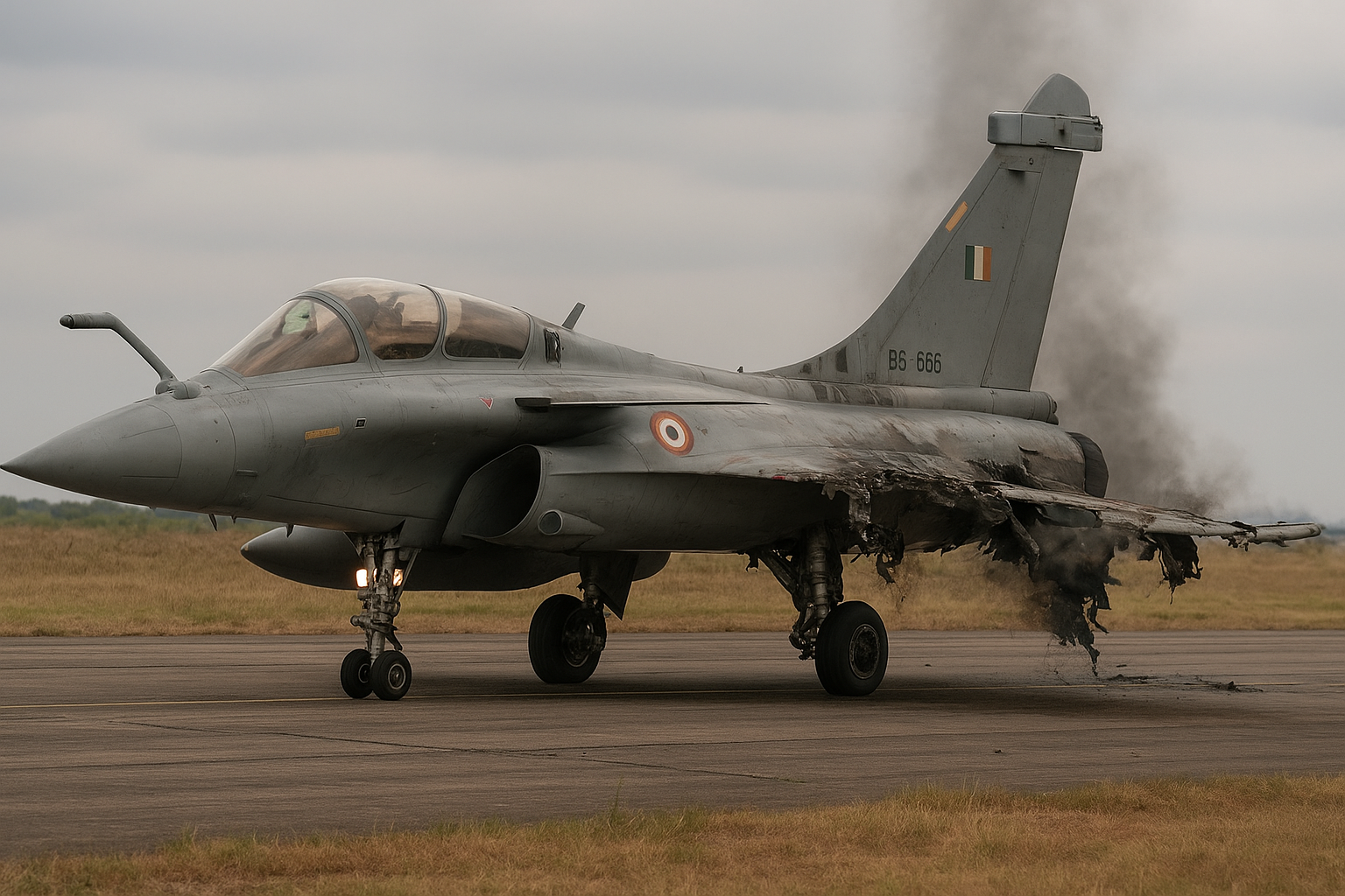 AI Image of Rafale in Bad Condition