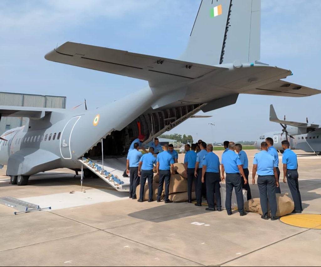 Aid Being Carries in C295