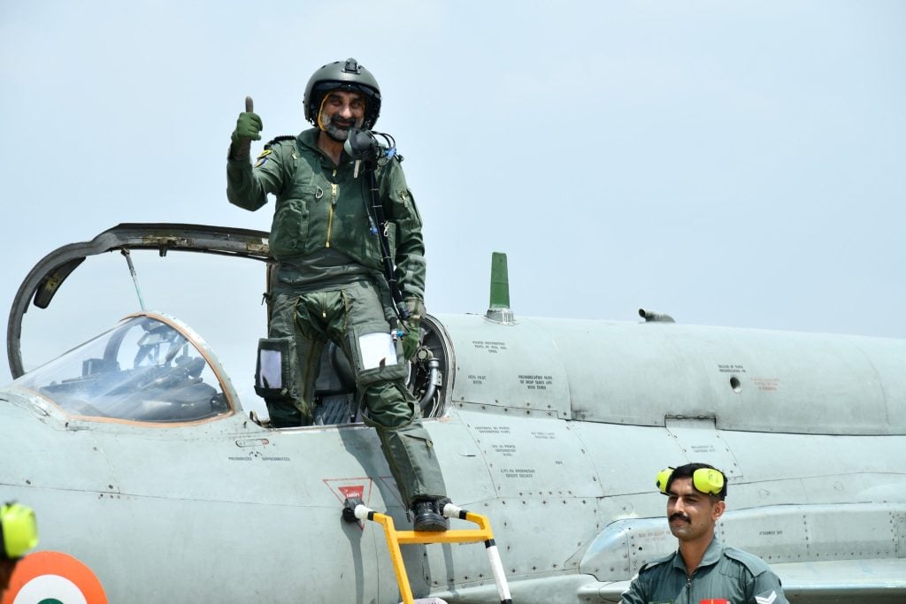 Air Chief Marshal AP Singh Taking Final Sortie