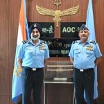 Air Chief Marshal AP Singh and Air Marshal Jeetendra Mishra