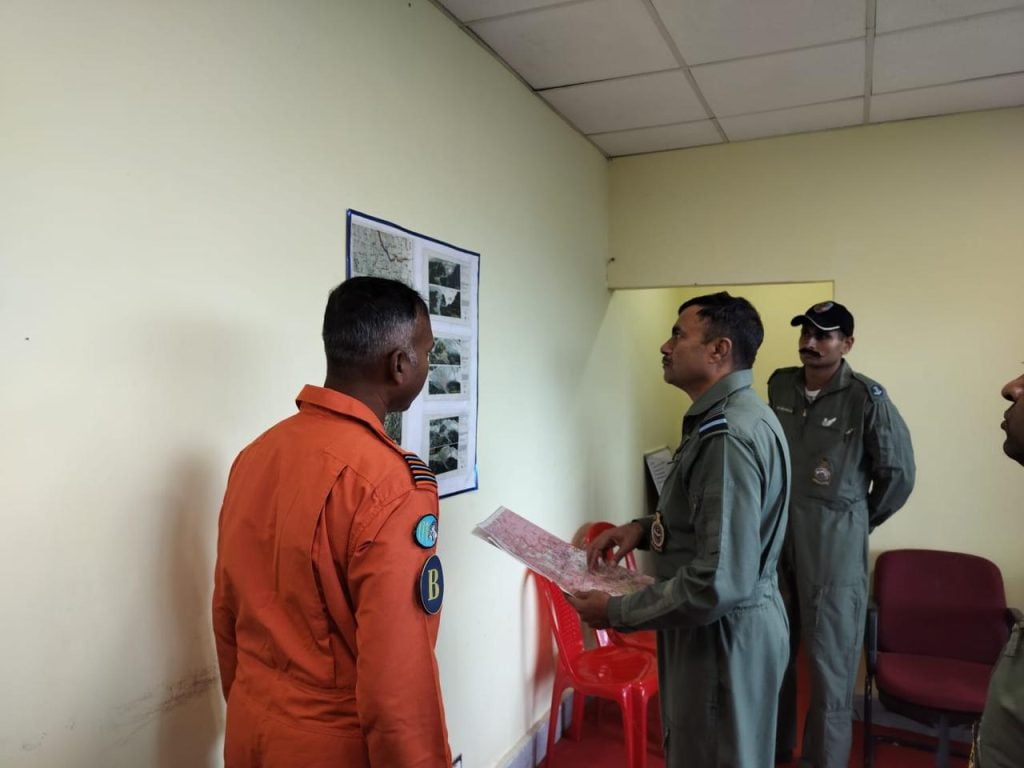 Air Marshal Manikantan Examining the Map