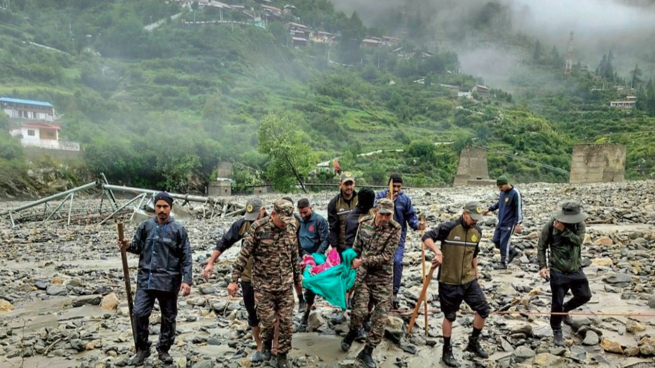 Army Personnel Saving People in Floods