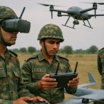 Army Personnel Using Drones