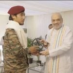 Captain Lalrinawma Sailo With Amit Shah