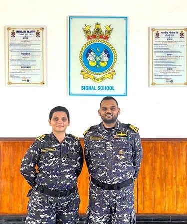 Commander Prerna Deosthalee and Commander Ishan Deosthalee