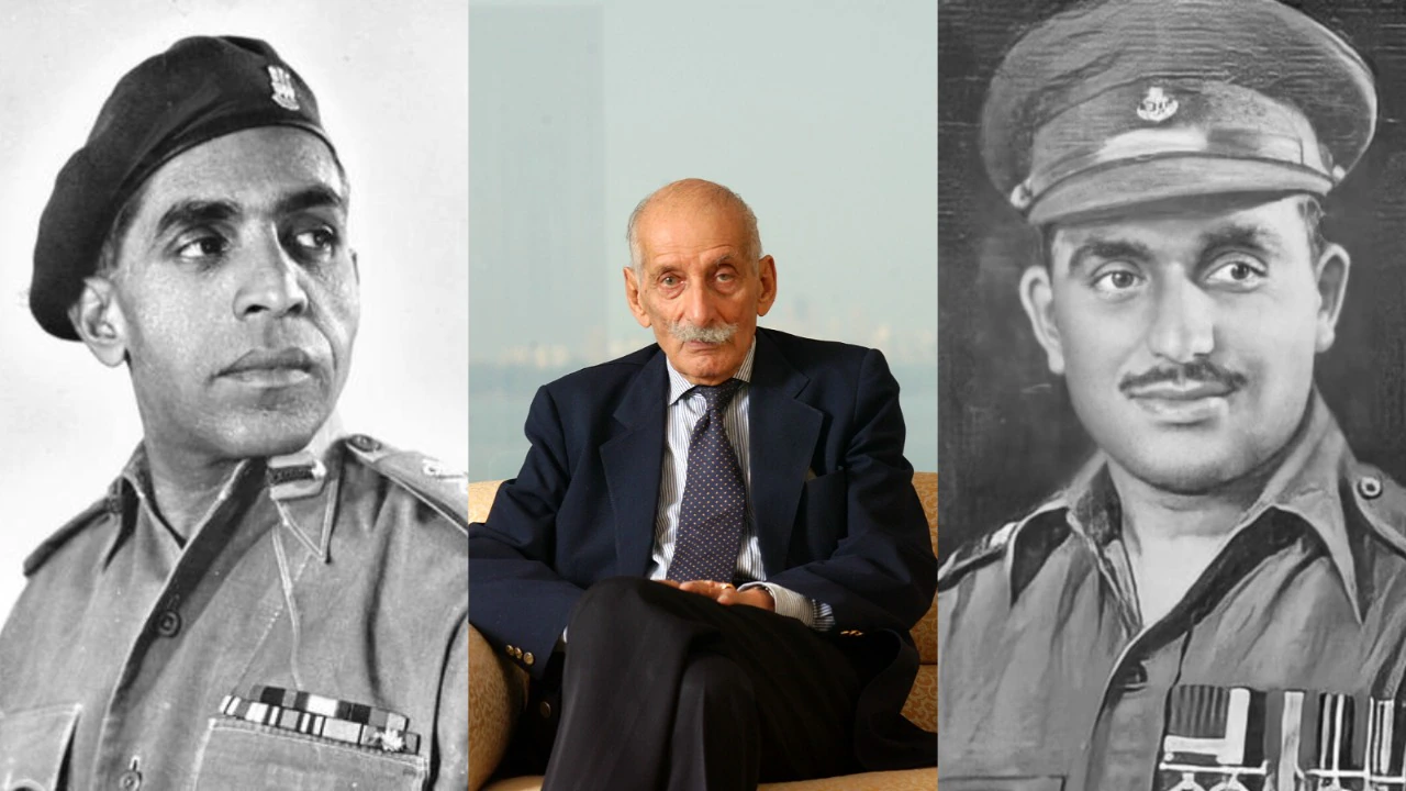 Field Marshal Sam Manekshaw Brigadier Mohammad Usman and Major Somnath Sharma