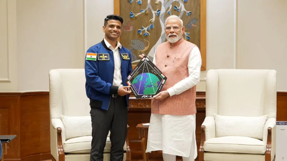 Group Captain Shubhanshu Shukla and PM Modi