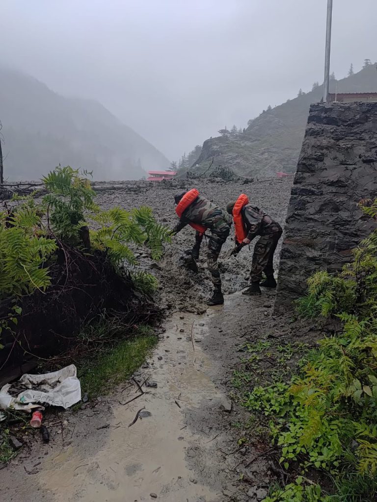 Flash Flood Hits Dharali Village In Uttarakhand Army Rescues Civilians