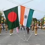 India and Bangladesh Flags
