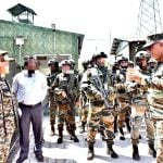 Lieutenant General Rajan Sharawat Interacting with Troops