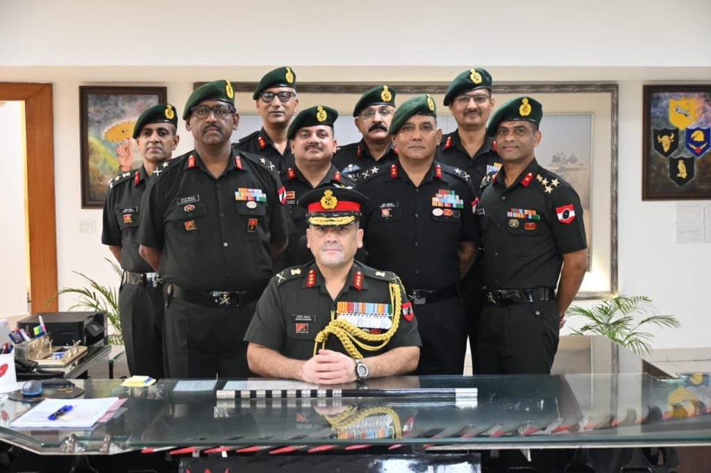 Lt Gen Chauhan With Other Officers