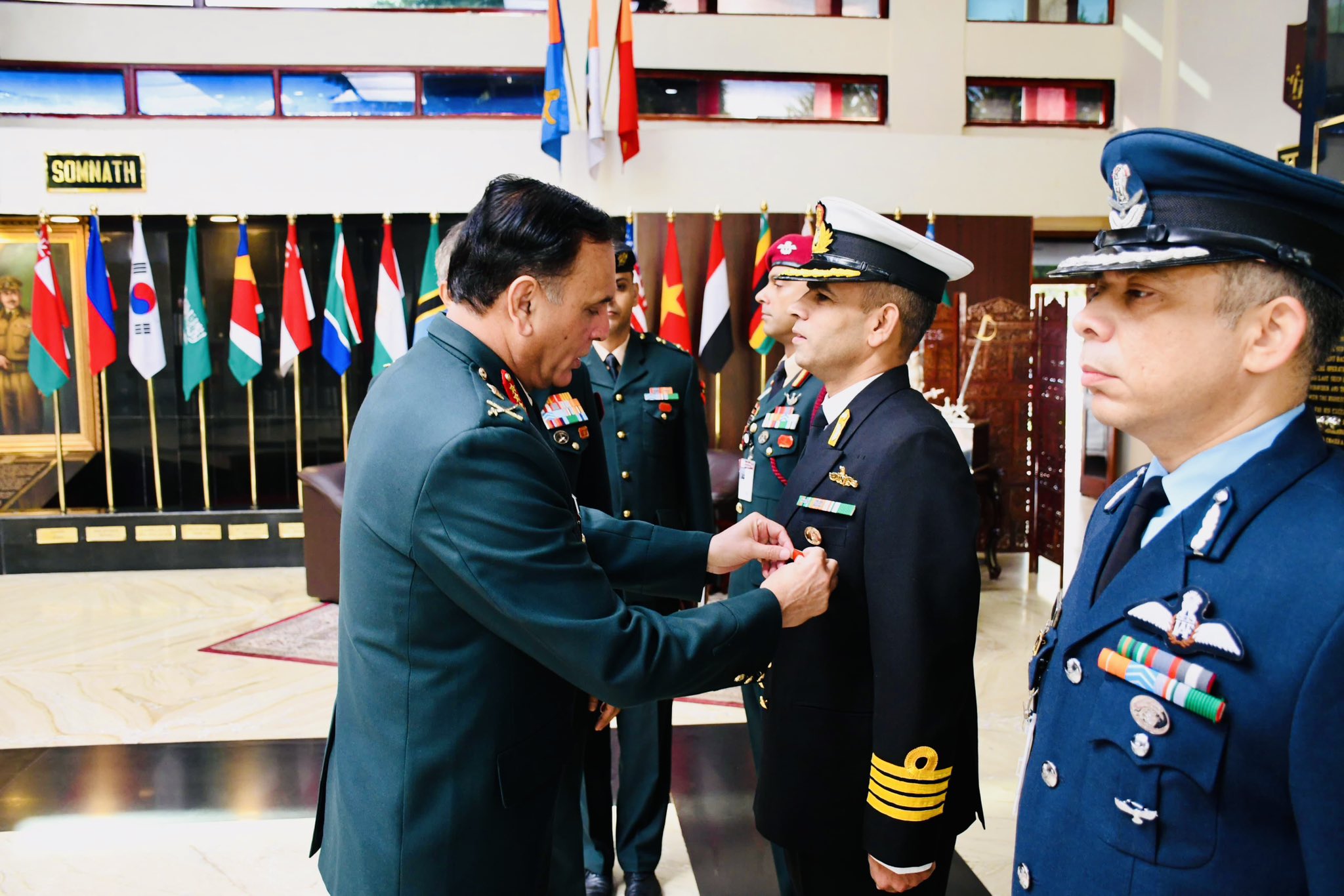 Lt Gen Dhiraj Seth Commending Officers