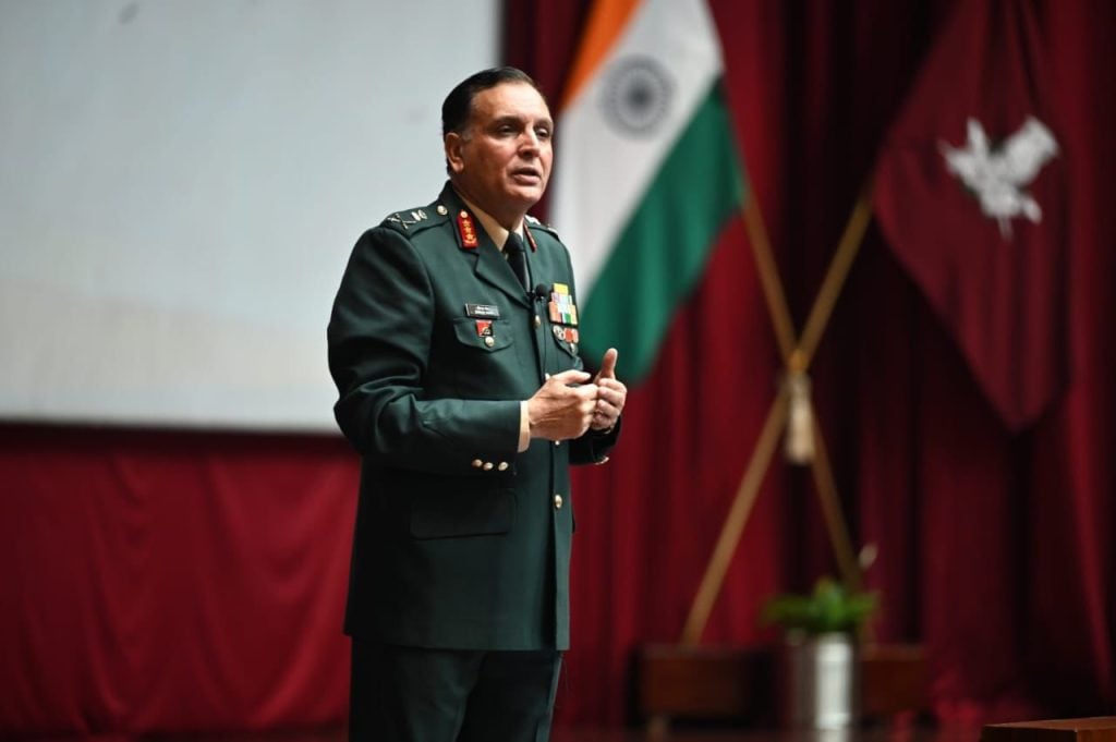 Lt Gen Dhiraj Seth Giving a Speech