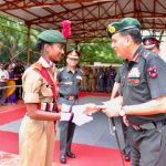 Lt Gen Dhiraj Seth with NCC Cadet