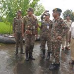 Lt Gen Katiyar At Flood Affected Areas