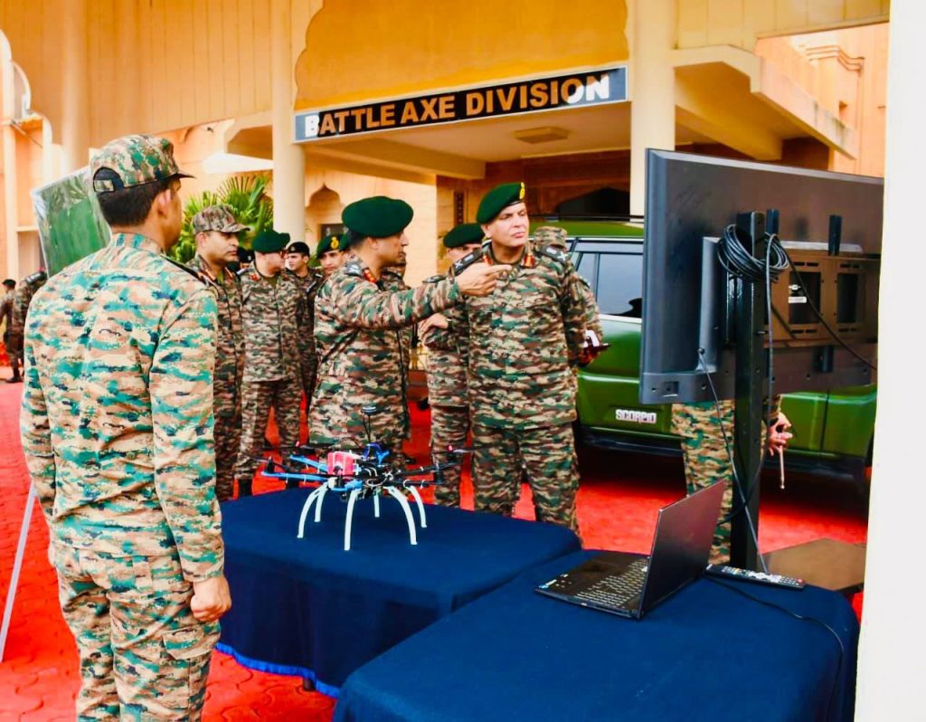 Lt Gen Katiyar Getting Briefed