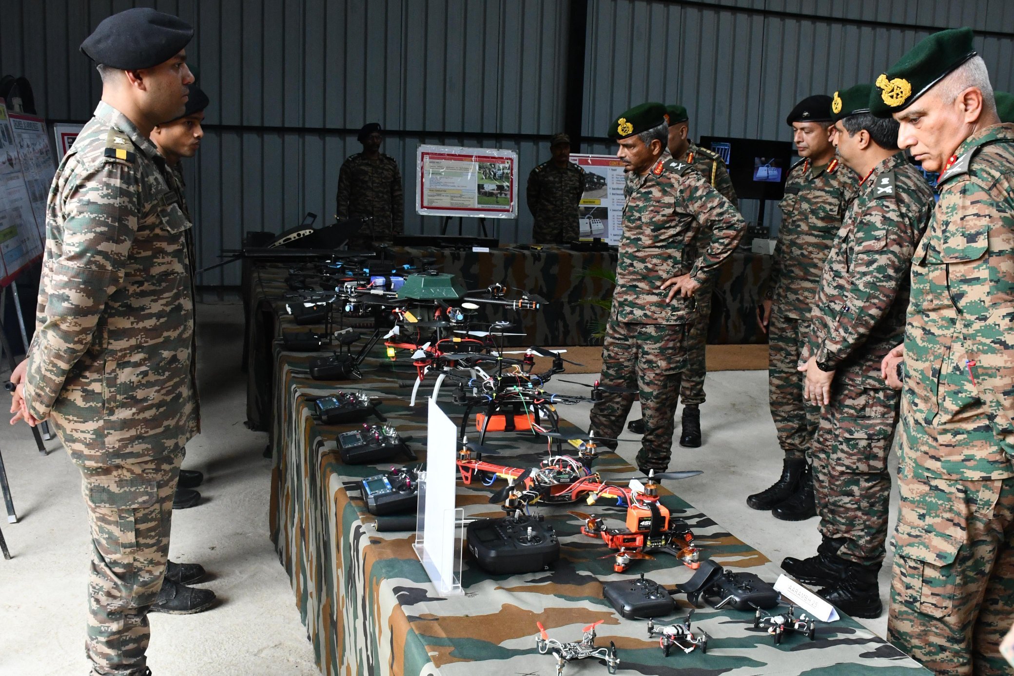 Lt Gen Manoj Kumar Katiyar oversees review of Black Arrow and Fleur De Lis Brigades