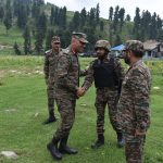 Lt Gen Pratik Sharma Meeting Other Officers