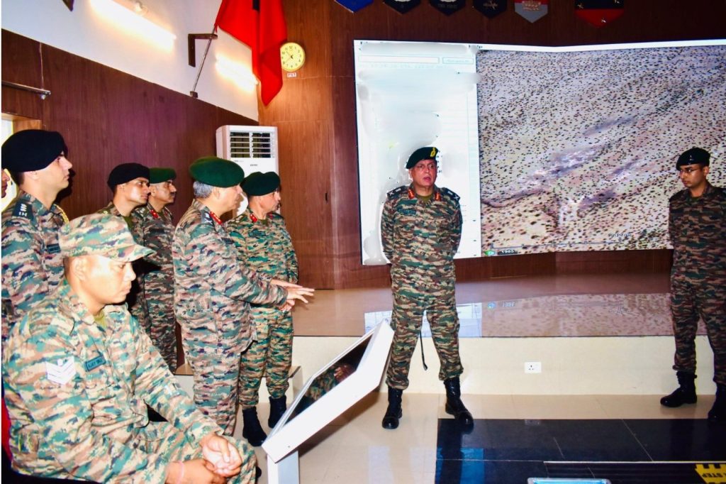 Lt Gen Seth Along with Other Officers