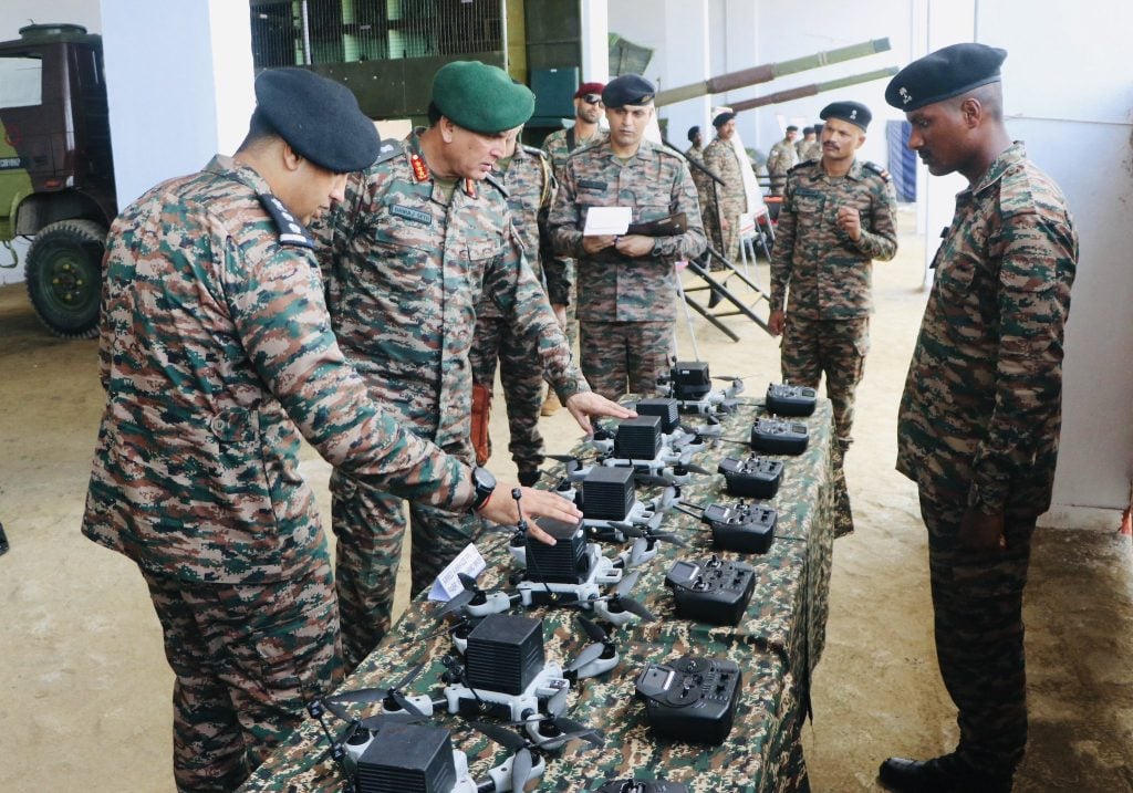 Lt Gen Seth Inspecting Drones