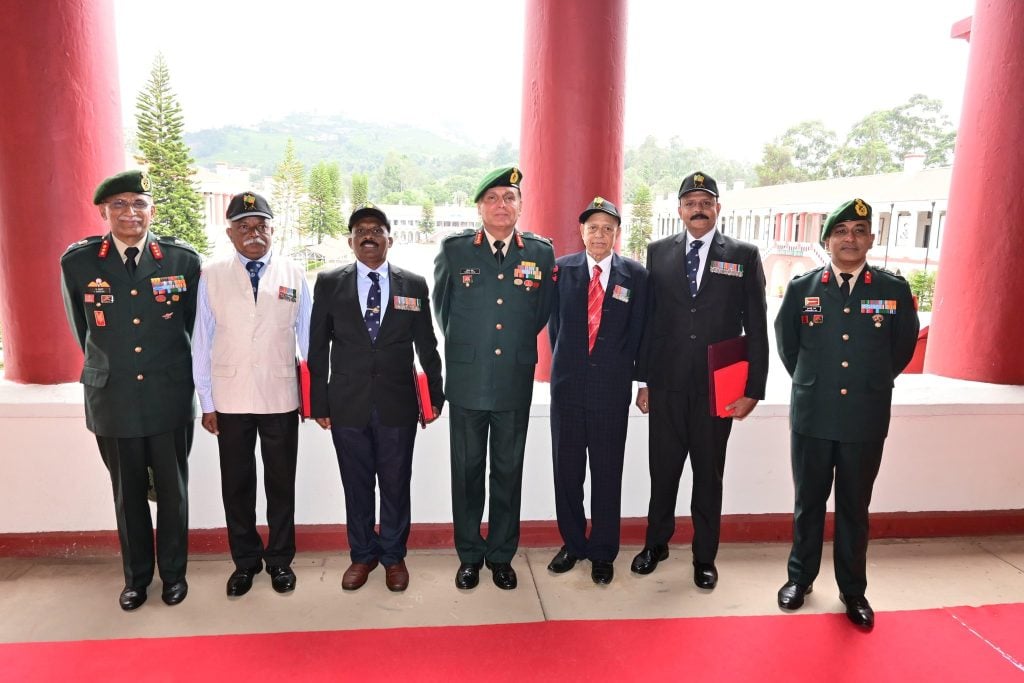 Lt Gen Seth at Madras Regimental Centre