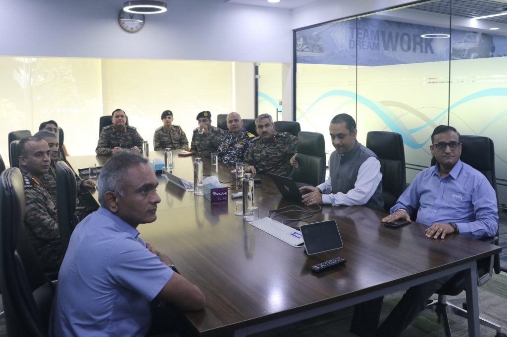 Lt Gen Seth in a Meeting