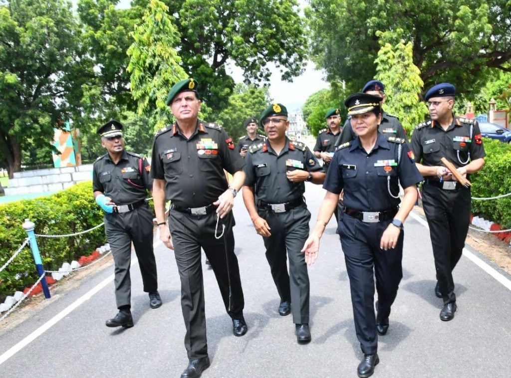 Lt Gen Seth with Other Officers 1