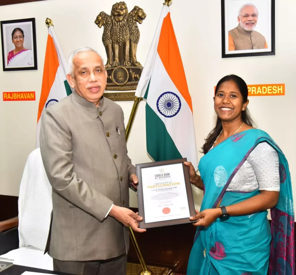 Major Vasupalli Gettting Awarded