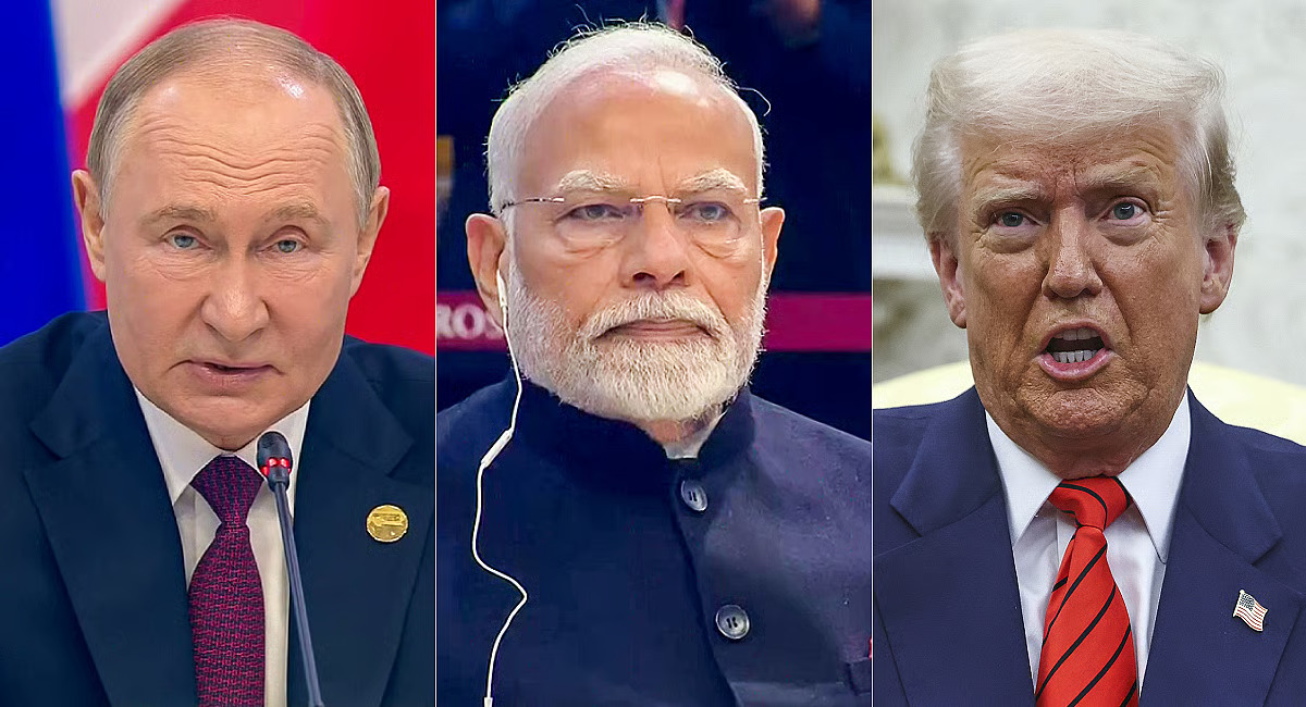 Putin Modi Trump