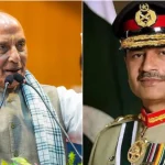 Rajnath Singh and Asim Munir