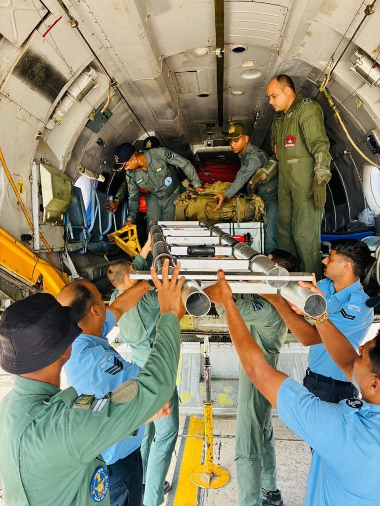 Soldiers Carrying Necessary Items