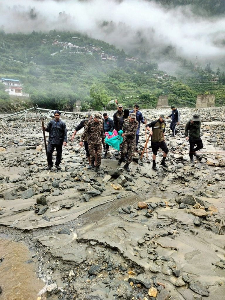 Soldiers Finding People after Flash Flood