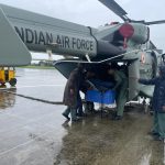 Soldiers Putting Aid in ALH Dhruv