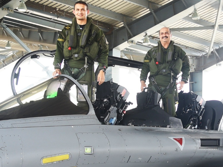 Squadron Leader Mihir Vivek Chaudhari and Air Chief Marshal VR Chaudhari Retd 1