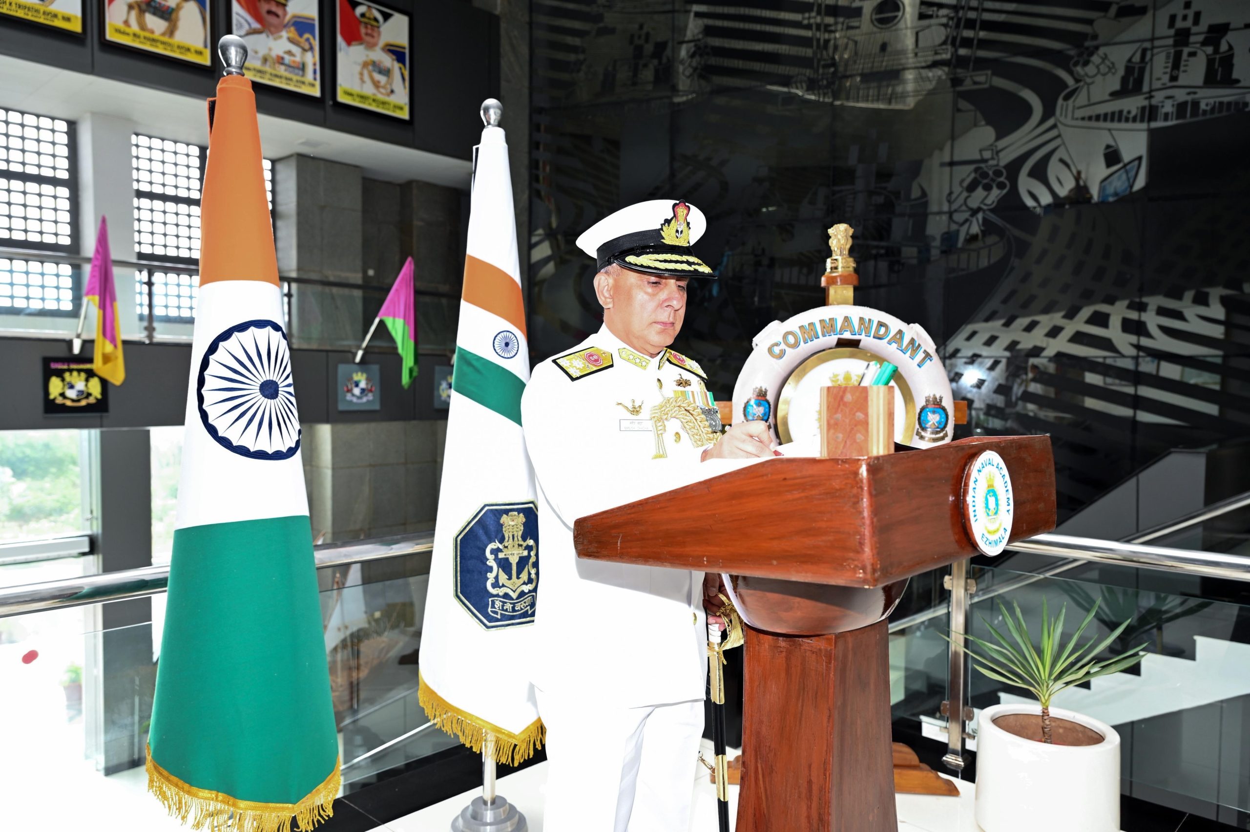 Vice Admiral Manish Chadha Takes Over as Commandant of Indian Naval Academy 1 scaled
