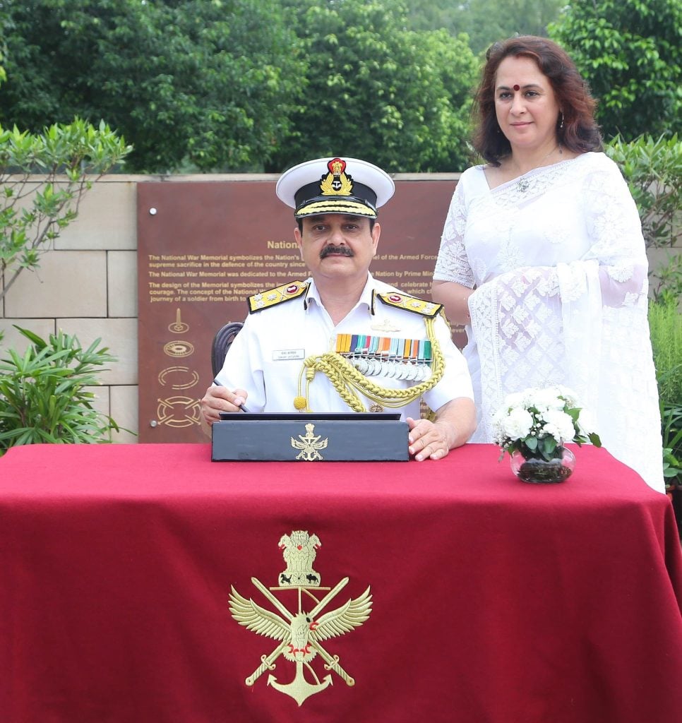 Vice Admiral Vatsayan with His Wife
