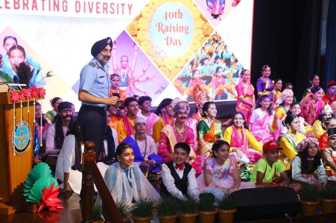 Air Chief Marshal AP Singh Celebrating