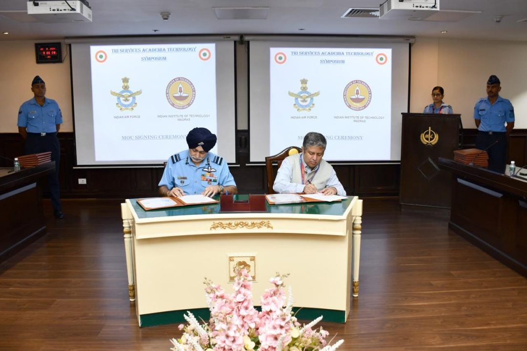 Air Force Officer Signing MoU