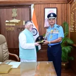 Air Marshal Surat Singh and Shri Santosh Gangwar