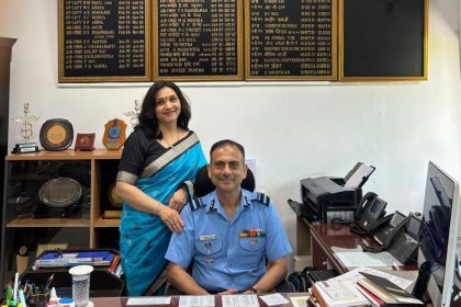 Air Vice Marshal Arijit Sen with his Wife