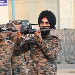 Army Officer Handling Drone