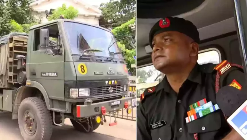 Army Truck and Soldier
