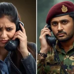 Bank Employee Talking to a Soldier