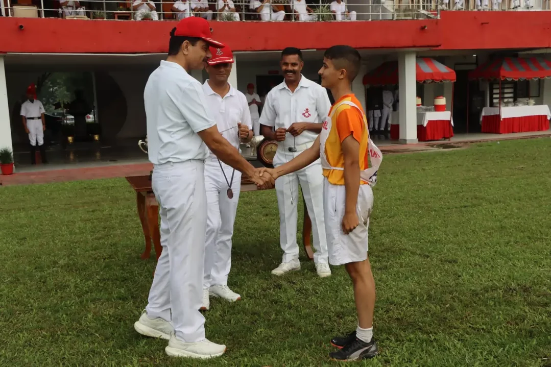 Cadet at IMA Getting a Medal