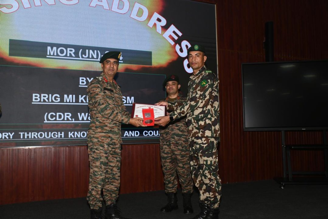 Corporal Prakash Singh Awarded Best Overall Student