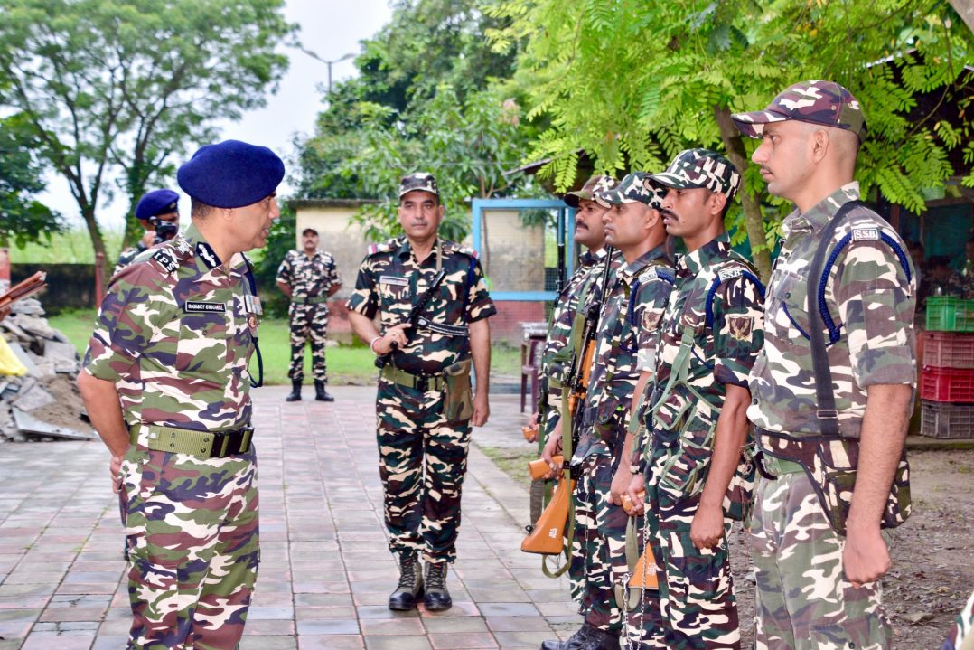 DG SSB Sanjay Singhal Reviews Preparedness on Indo Nepal Border
