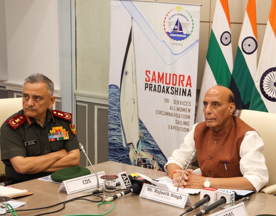 Defence Minister with CDS General Chauhan